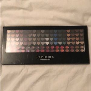 sephora eyeshadow and lipstick pallet